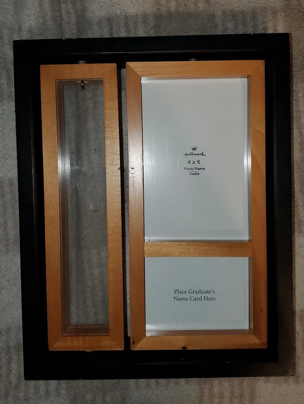 Hallmark Graduation Keepsake Photo, Tassel, and Name Card Wooden Frame